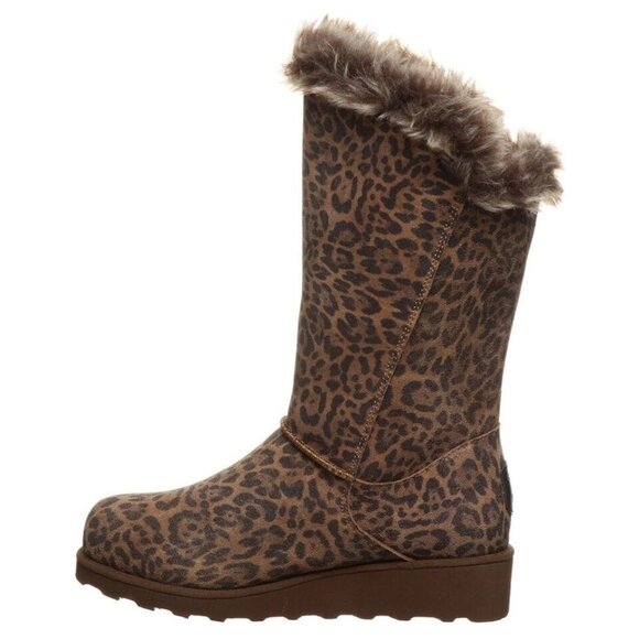 Bearpaw Genevieve Leopard Boot Womens 6 New - Picture 2 of 5